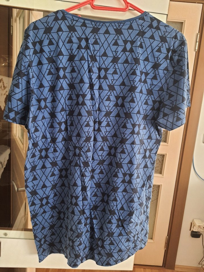 Desenli Mavi Hamile Tişörtü - Görsel 3