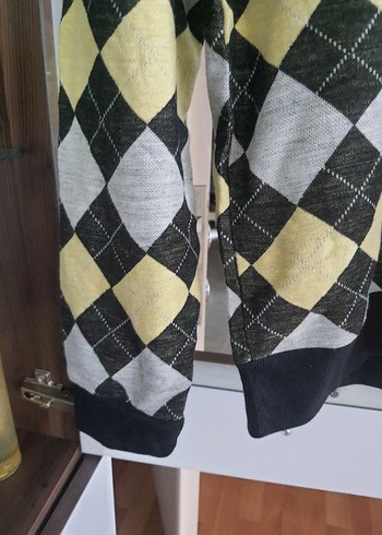 D&G Erkek Gri Ekose Sweatshirt - Görsel 4