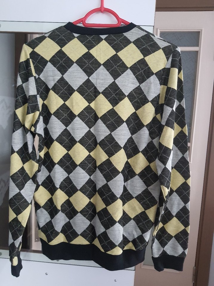 D&G Erkek Gri Ekose Sweatshirt - Görsel 3