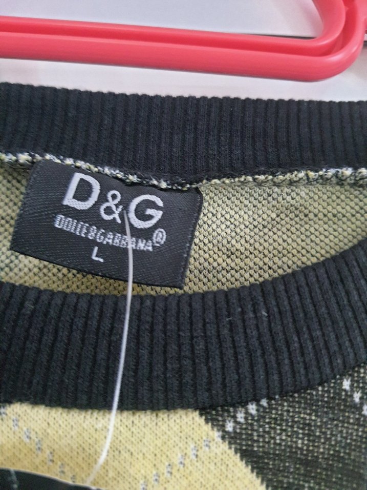 D&G Erkek Gri Ekose Sweatshirt - Görsel 5
