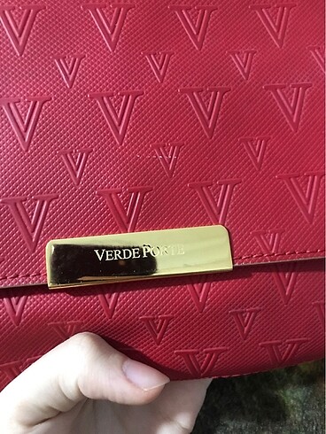 Verde porte askılı şık çanta - Görsel 2