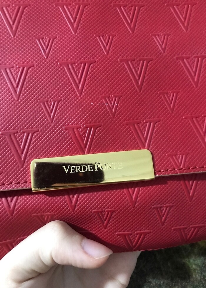 Verde porte askılı şık çanta - Görsel 2