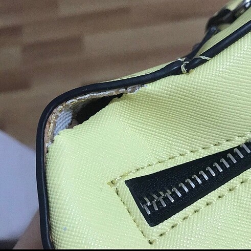 Zara hem askılı hem kol çantası geniş temiz şık günlük - Görsel 6