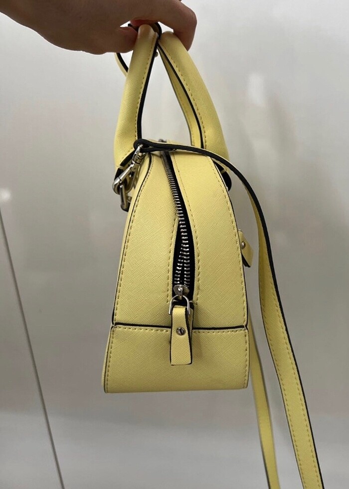 Zara hem askılı hem kol çantası geniş temiz şık günlük - Görsel 4
