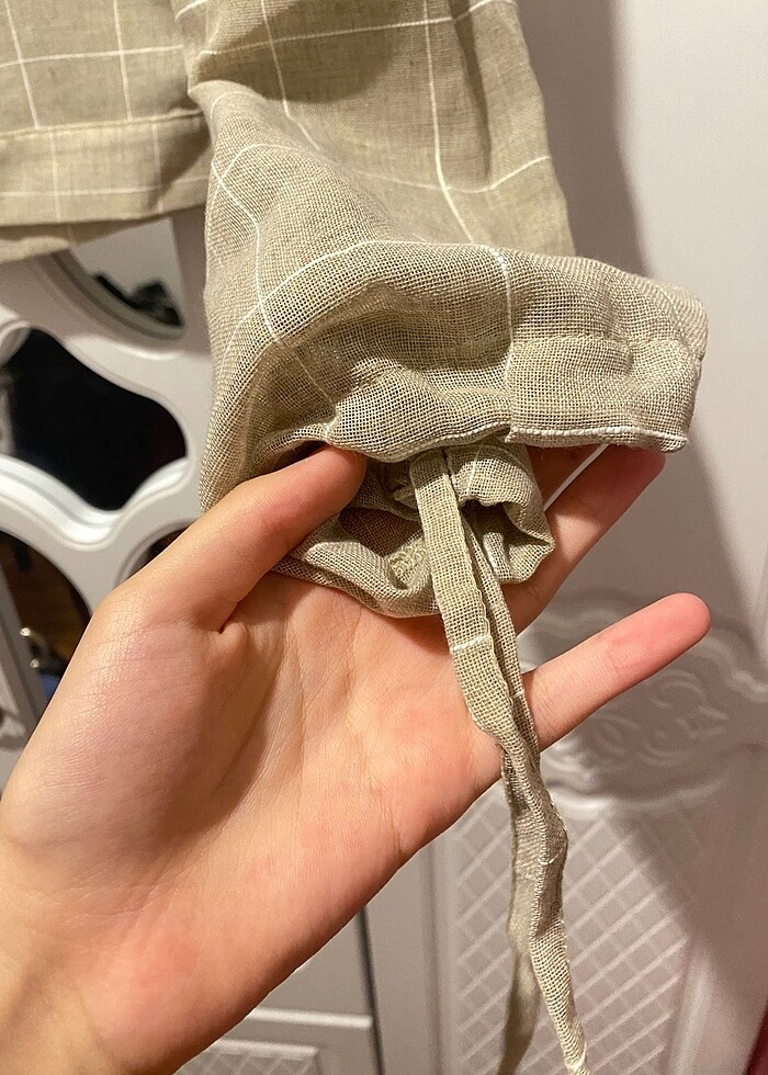 Keten bluz çok şık - Görsel 5