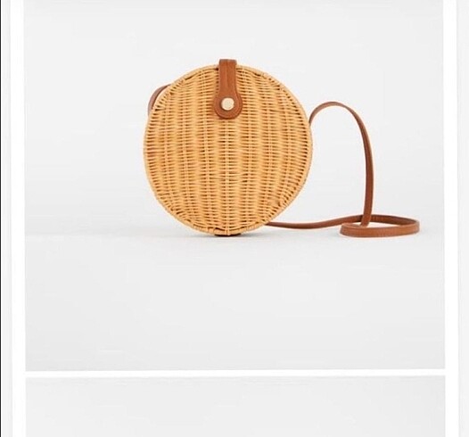 Zara hasır çanta yazlık - Görsel 5