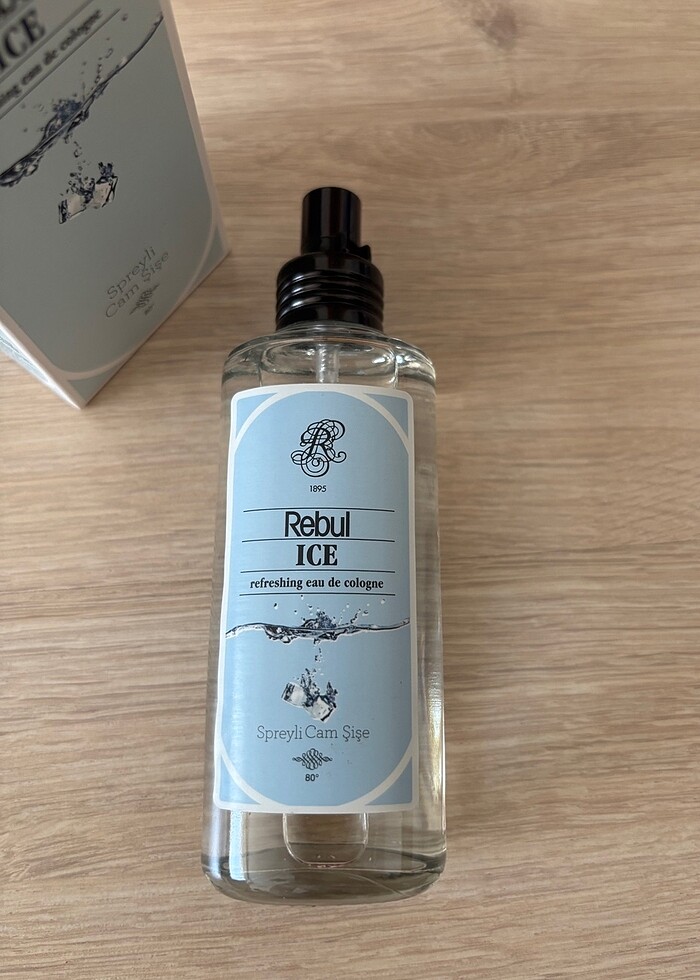 Rebul ıce kolonya cam şişe - Görsel 3
