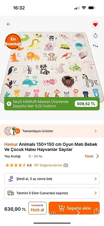 Hamur marka oyun halısı matı