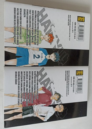 Haikyuu!! Cilt 1 ve 2 Manga Seti