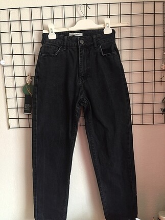 Siyah Mom Jean