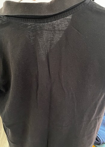 Erkek Siyah Polo Yaka Kısa Kollu Tişört - Görsel 2