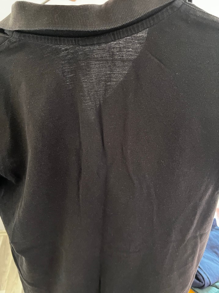 Erkek Siyah Polo Yaka Kısa Kollu Tişört - Görsel 2