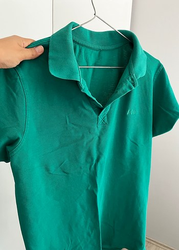 Düğmeli Kısa Kollu polo yaka tişört - Görsel 3