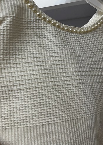 İnci Detaylı Kolsuz Kız Çocuk Elbise - Görsel 3