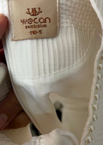 İnci Detaylı Kolsuz Kız Çocuk Elbise - Görsel 4