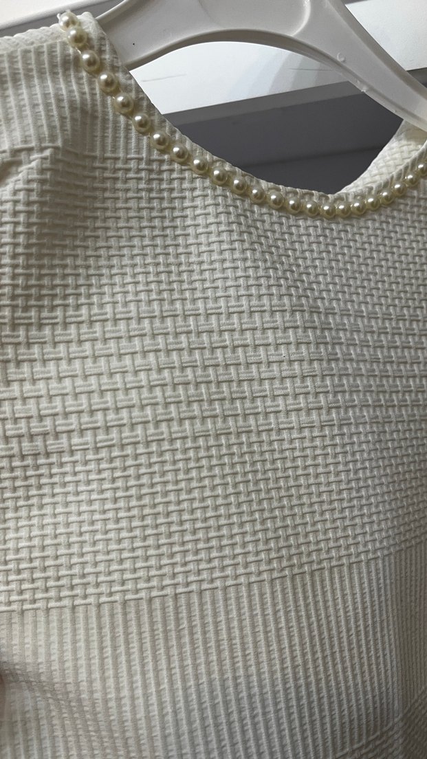 İnci Detaylı Kolsuz Kız Çocuk Elbise - Görsel 3