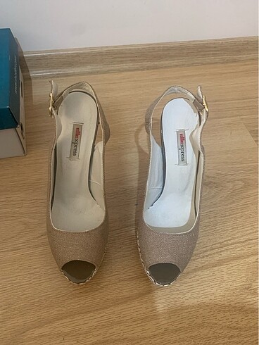 38 Beden camel Renk Platform yazlık ayakkabı