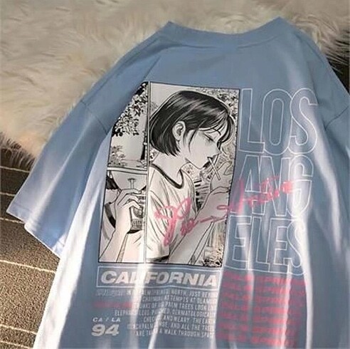 Harajuku Los Angeles Gırl Unisex Tişört