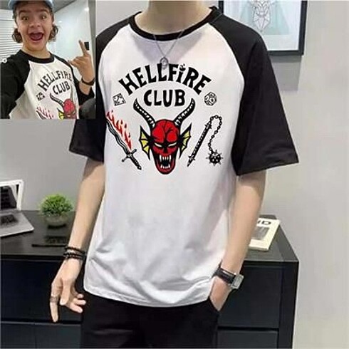 Urban Outfitters Stranger Things HellFire Club Unisex Oversize T-shirt