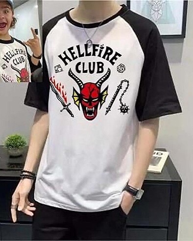 Stranger Things HellFire Club Oversize Unisex Tshirt