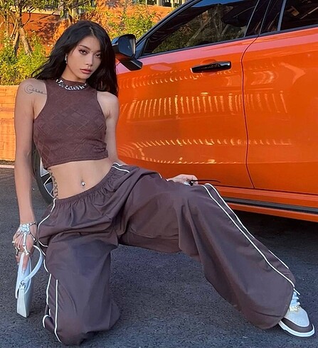 Urban Outfitters Y2K Şeritli Paraşüt Eşofman