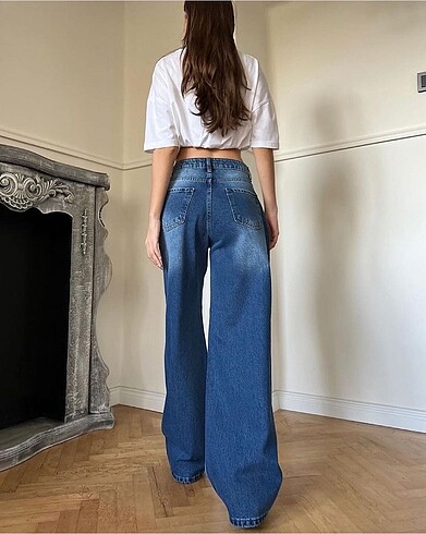 Urban Outfitters Vintage Wide Leg Bol Paça Pantolon