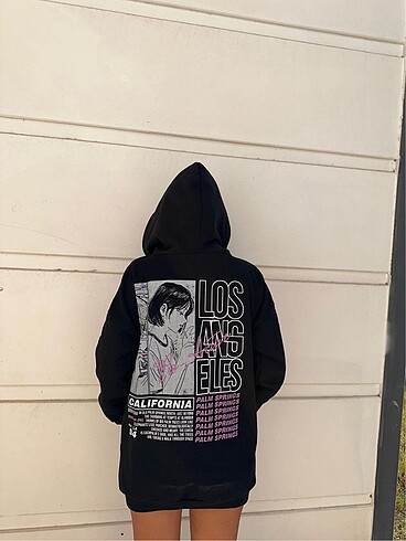 Los Angeles Gırl Unisex Kapşonlu Fermuarlı Hırka