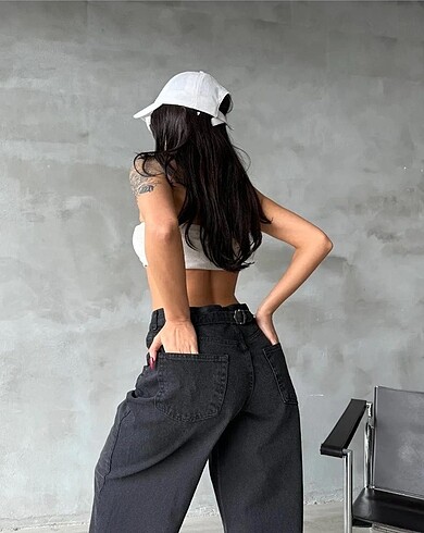 Urban Outfitters Baggy Model Siyah Denim Bol Kalıp Jean