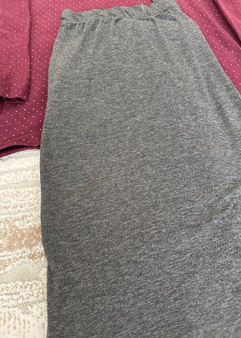 Erkek Bordo Üst ve Gri Midi Pijama Takımı - Görsel 3