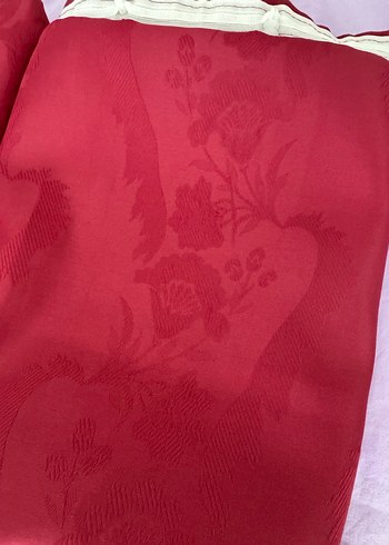 Bordo Nakışlı perde - Görsel 2