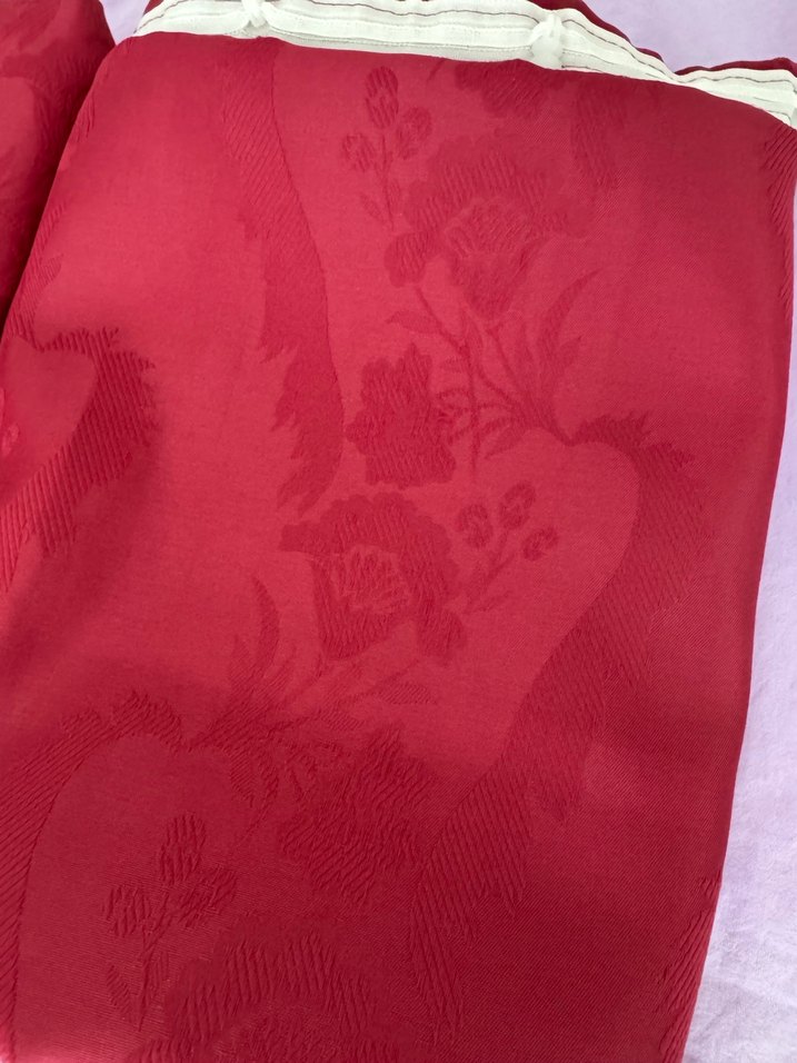 Bordo Nakışlı perde - Görsel 2