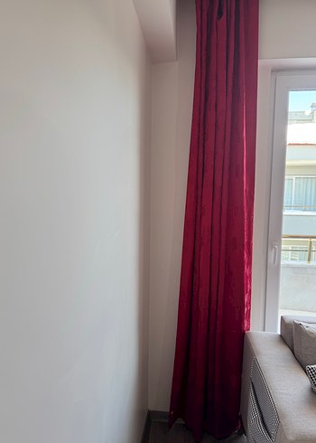 Kırmızı Modern perde - Görsel 2