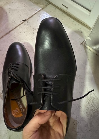Siyah Erkek Klasik Bağcıklı Ayakkabı - Görsel 3