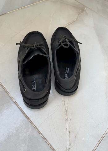 Diğer Kemer Detaylı Siyah Erkek Loafer
