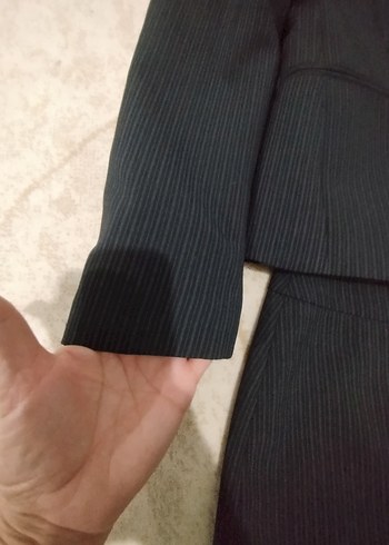 tiriko kazak hediye Siyah Midi Uzun Kollu Kadın Takım Elbise - Görsel 7