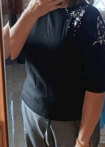 tiriko kazak hediye Siyah Midi Uzun Kollu Kadın Takım Elbise - Görsel 15