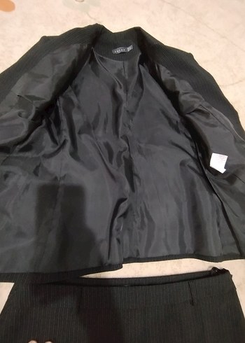 tiriko kazak hediye Siyah Midi Uzun Kollu Kadın Takım Elbise - Görsel 5