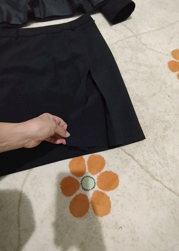 tiriko kazak hediye Siyah Midi Uzun Kollu Kadın Takım Elbise - Görsel 8