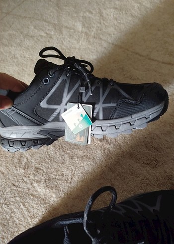 orjinal Siyah Outdoor Ayakkabı Velcro Bağcıklı - Görsel 9