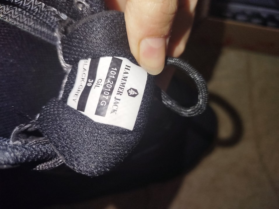 orjinal Siyah Outdoor Ayakkabı Velcro Bağcıklı - Görsel 4