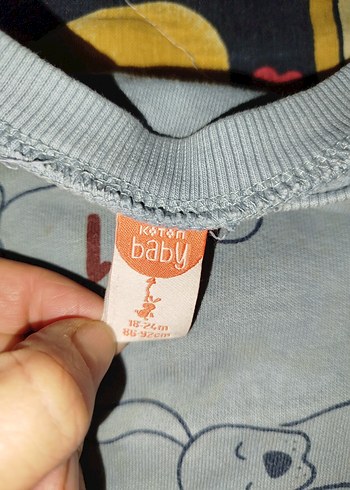 Gri Düğmeli Uzun Kollu Bebek Takımı karışık marka çocuk kıyafet - Görsel 14