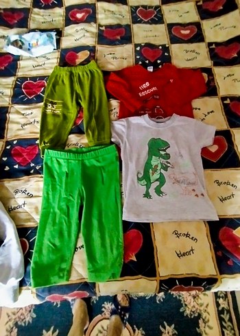 Gri Düğmeli Uzun Kollu Bebek Takımı karışık marka çocuk kıyafet - Görsel 9