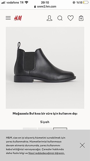 H&m kısa bilekte bot