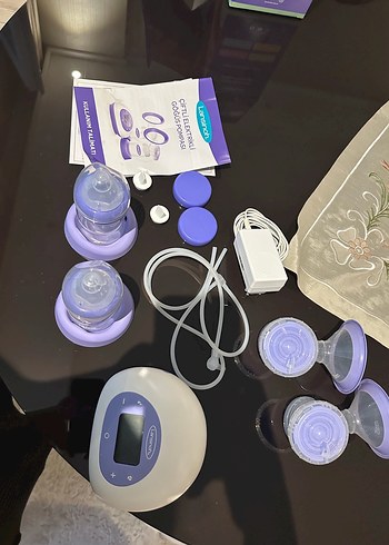 Lansinoh çiftli Elektrikli Göğüs Pompası Mor