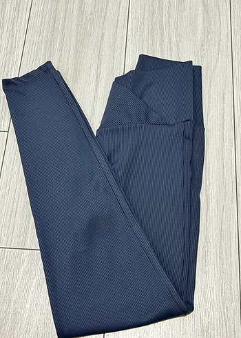 Diğer Koyu Lacivert Fitilli Tayt