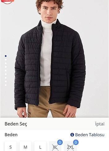 Erkek şişme mont 
