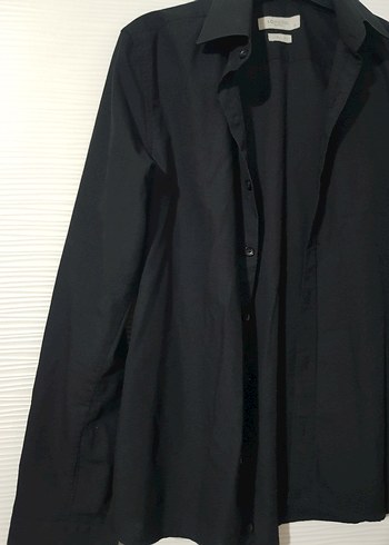 s Beden Siyah unisex gömlek