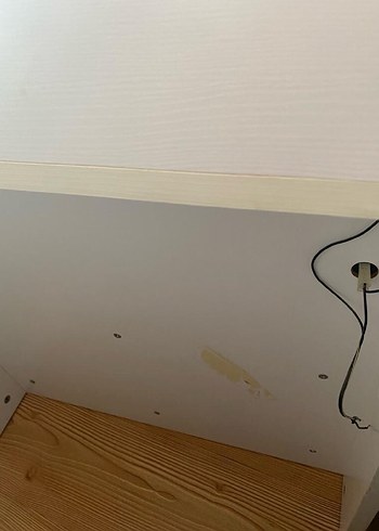 Siyah beyaz ledli Komodin - Görsel 9