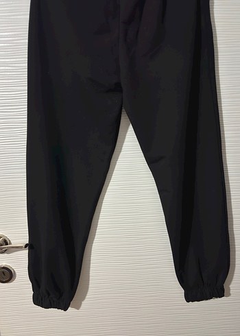 Siyah Kadın Bağcıklı Sweatpant - Görsel 4