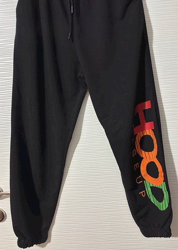 Siyah Kadın Bağcıklı Sweatpant - Görsel 2